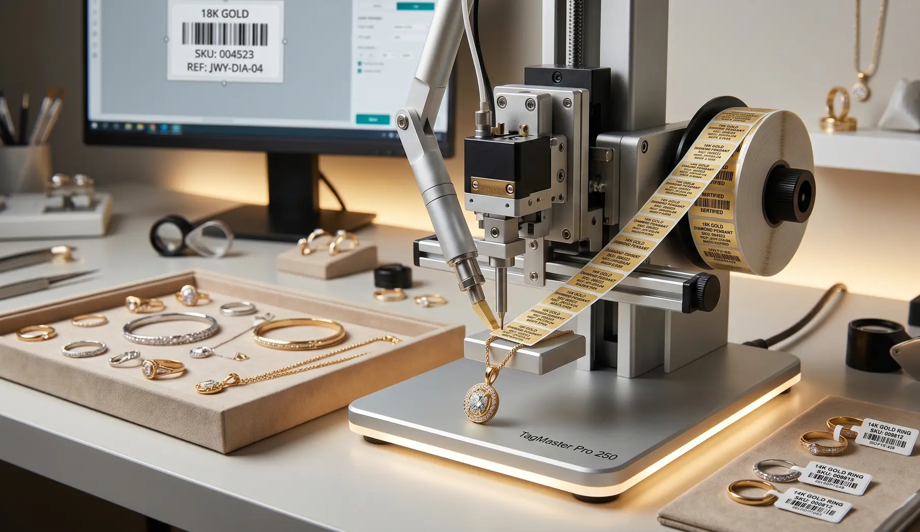 Etiquetado automático de joyas con Odoo ERP