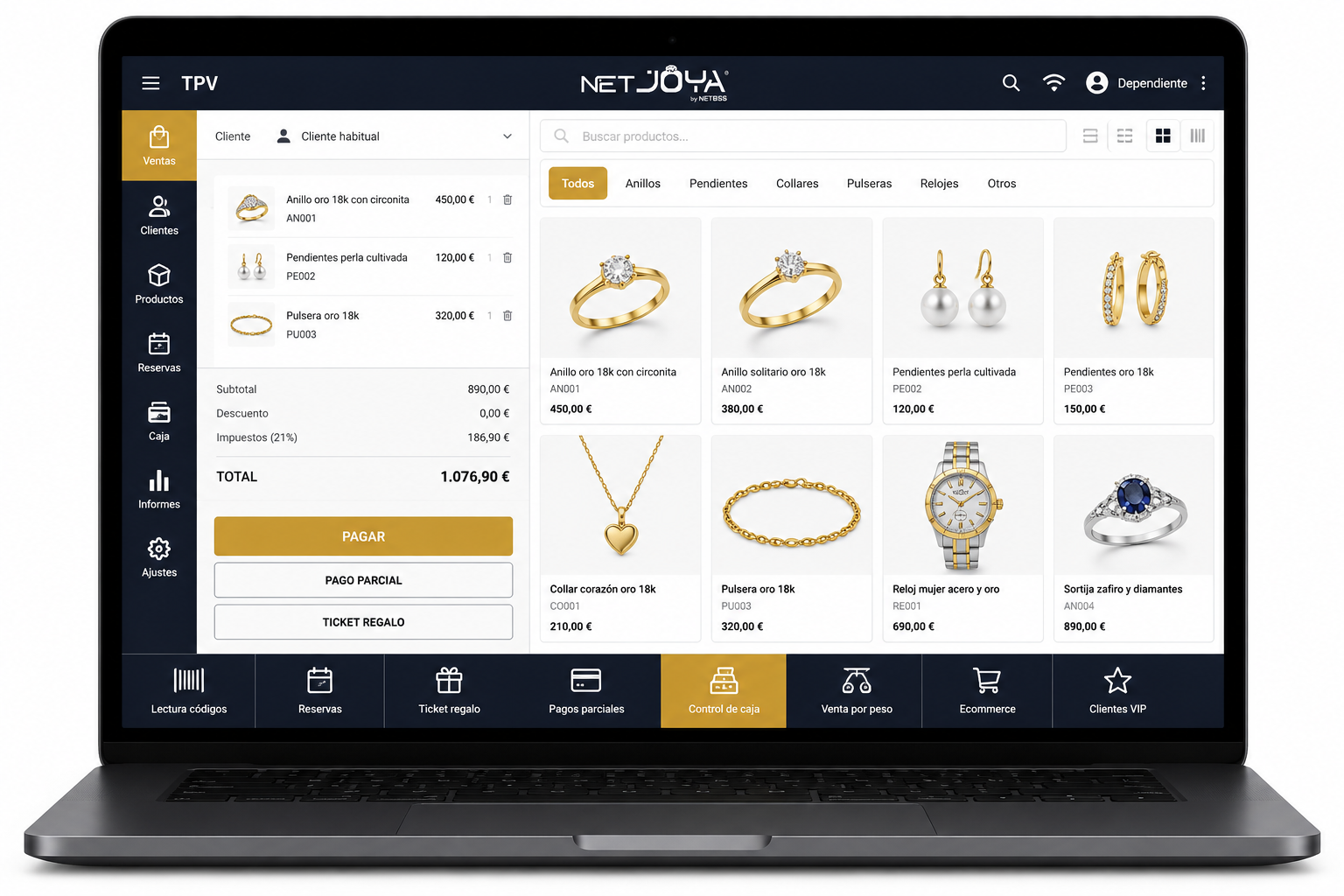 TPV para joyerías con control de stock, ventas y clientes integrado en Odoo